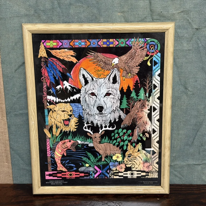 Fuzzy Posters Wildlife Velvet Picture - Ph