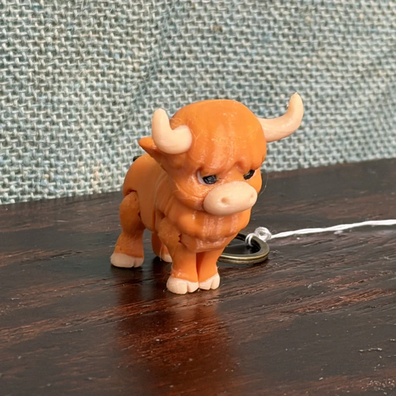 Highland Cow Keychain