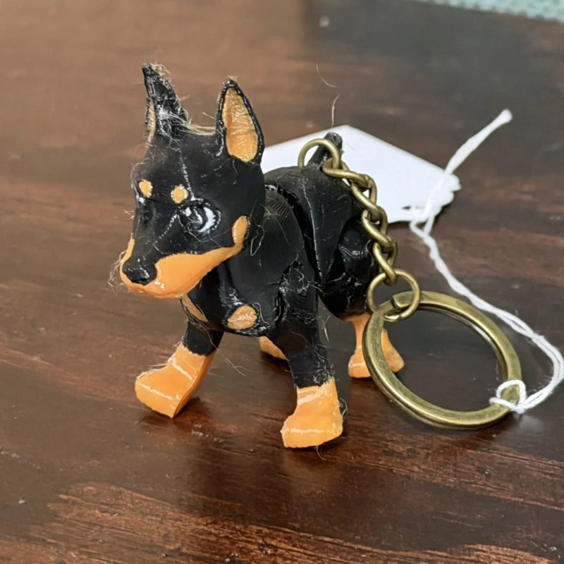 Doberman Keychain