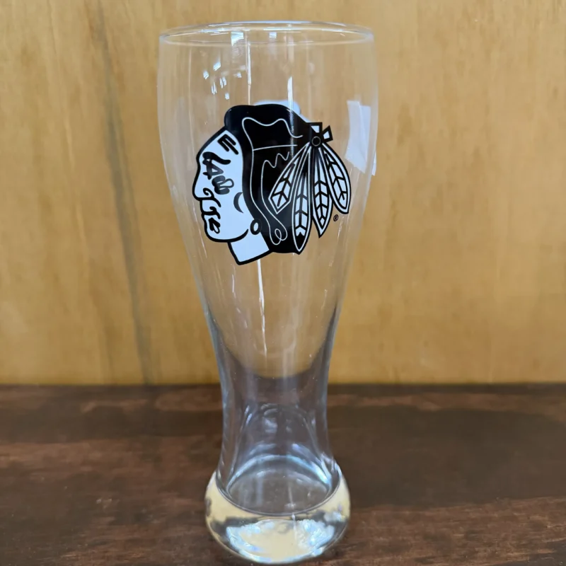 Chicago Blackhawks glass - Ph