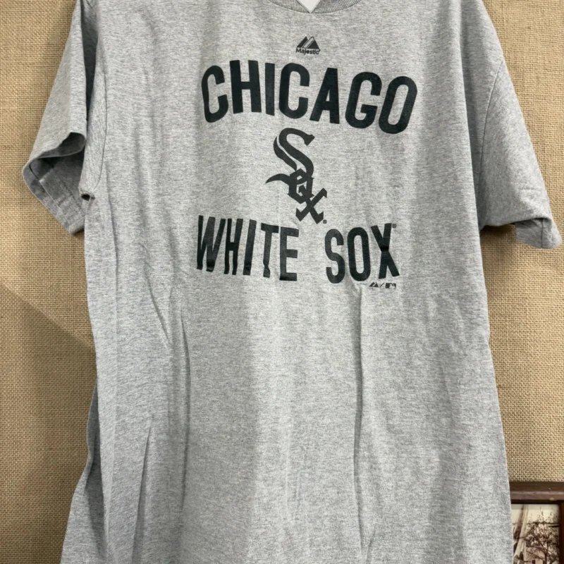 Grey White Sox Shirt Majestic (Unknown Size, L?) - Ph