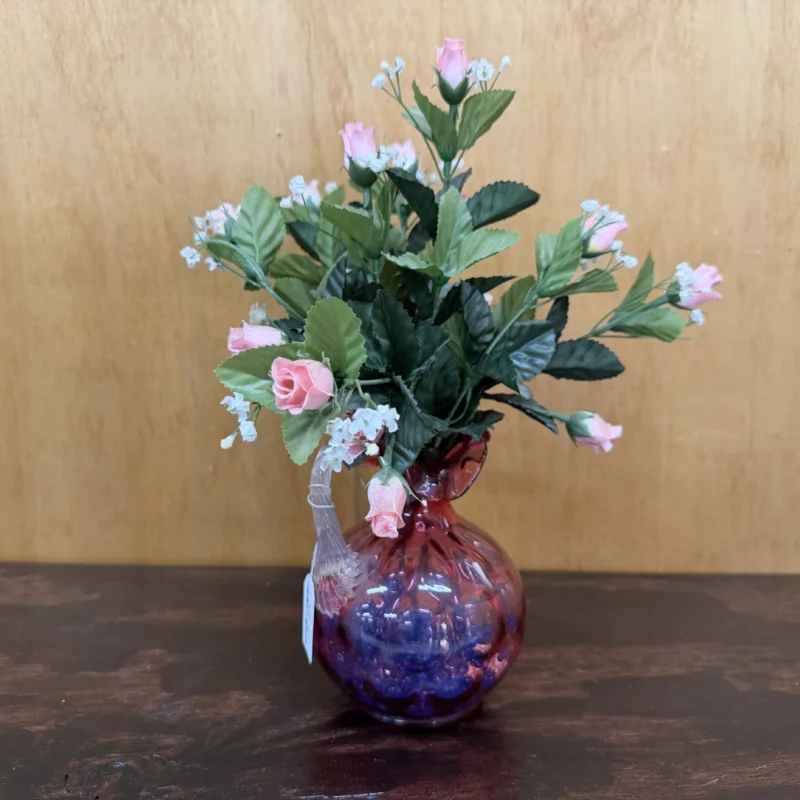Pink Art Glass Pitcher - Ph