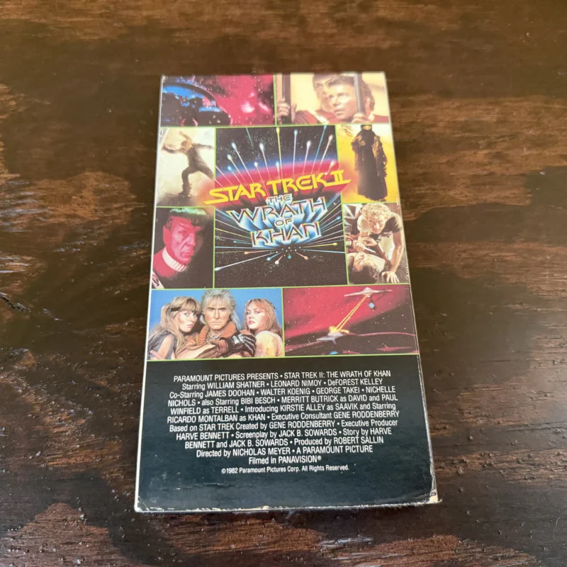 Star Trek II The Wrath of Kahn VHS White Sleeve - Ph