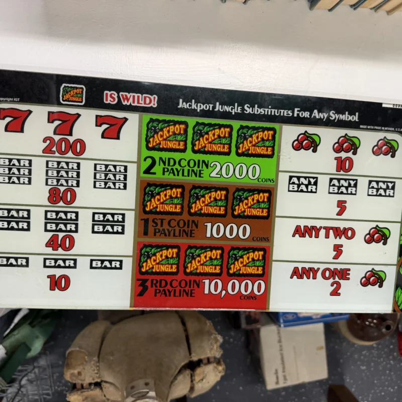 Jackpot Jungle Slots Back Glass - Ph
