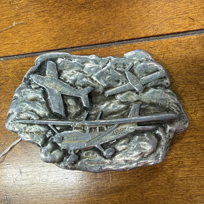 1977 Bergamot Brass Works Airplanes Belt Buckle - Ph