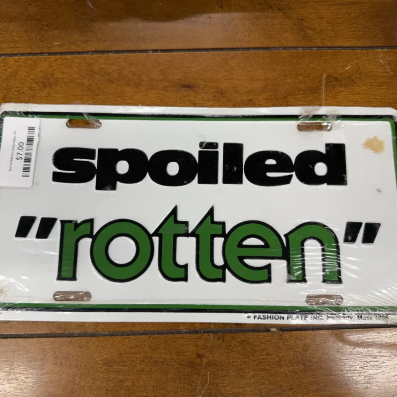 Spoiled Rotten Vanity Plate (for decoration only) - Ph