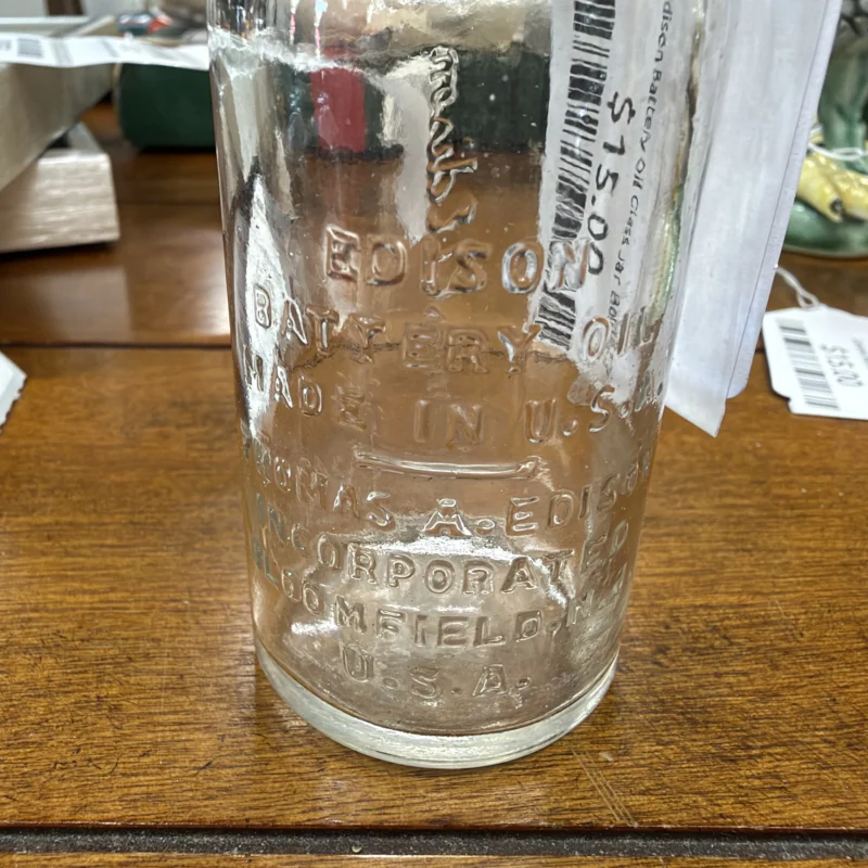 Edison Battery Oil Glass Jar Bottle - Ph