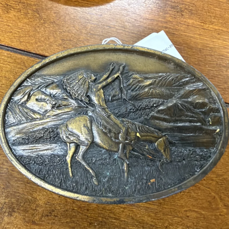 Indian on Horse Belt Buckle Bergamot - Ph
