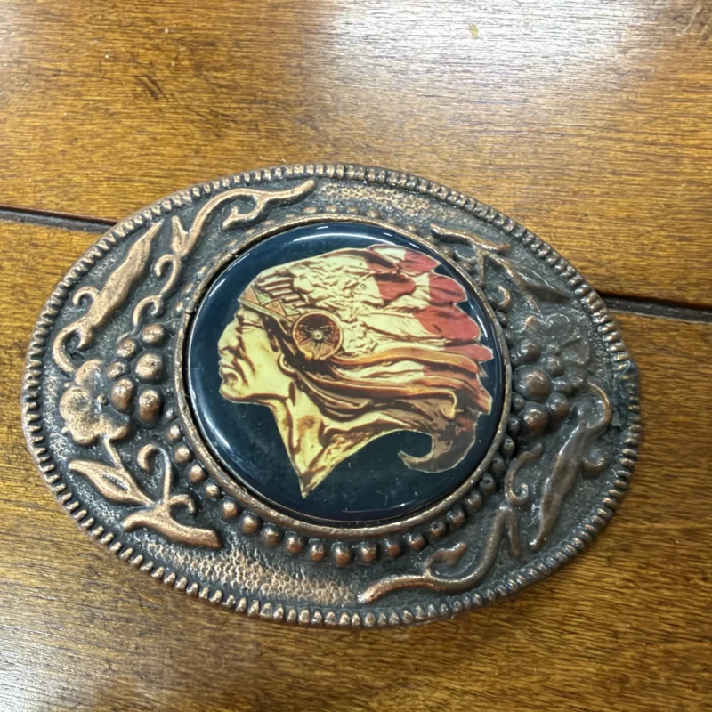Indian Chief Belt Buckle - Ph