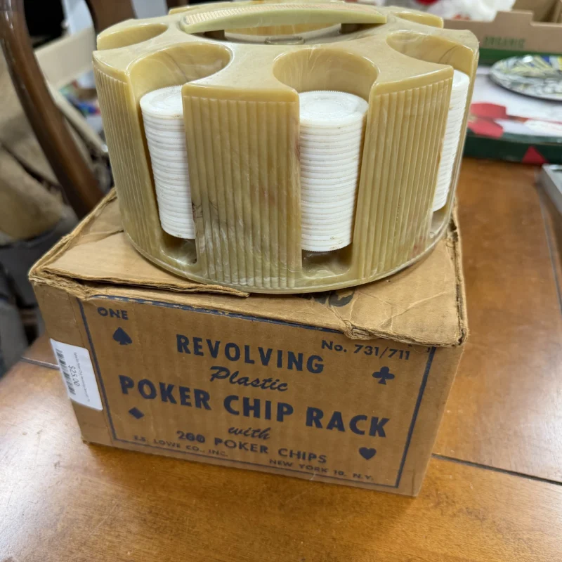 Bakelite Poker Chip Revolving Carousel - Ph