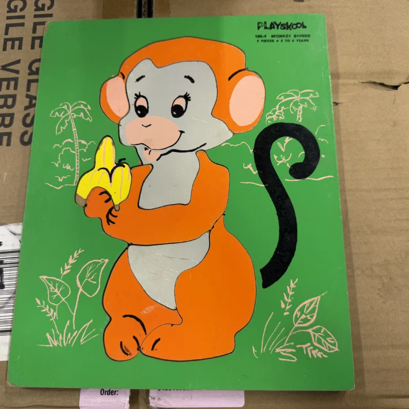 Playskool Wood Puzzle Monkey - Ph